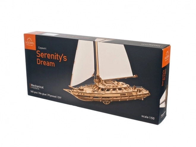 Ugears 3D Drewniane mechaniczne puzzle Jacht The Ocean Beauty