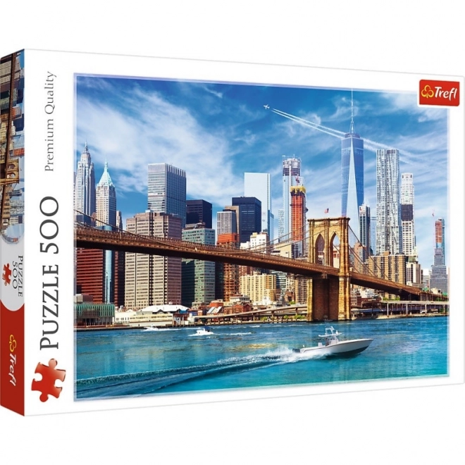 Puzzle 500 elementów Widok na Nowy Jork Trefl