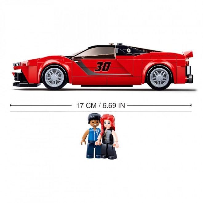 Sluban Modele M38-B0955 Czerwony włoski sportowy samochód