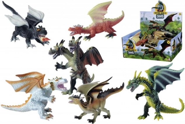 Realistyczne figurki smoków 18–20 cm