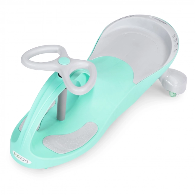 Jeździk Wiggle Car ze świecącymi kołami zielony ECOTOYS