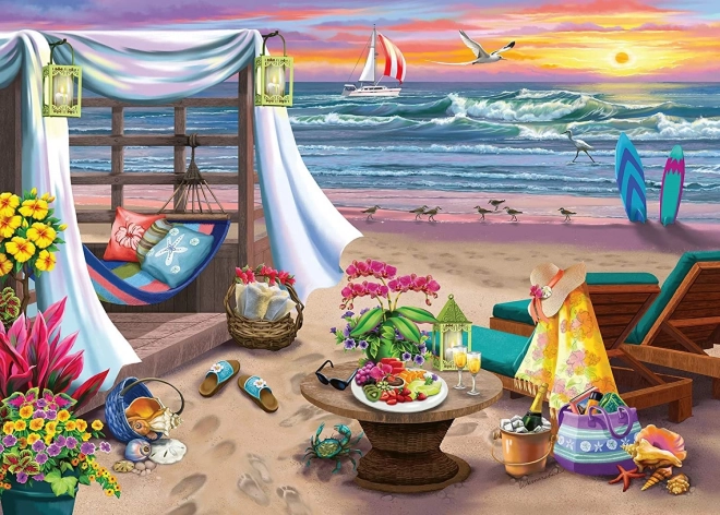 Puzzle Na Plaży Cabana XXL 500 elementów od Ravensburger