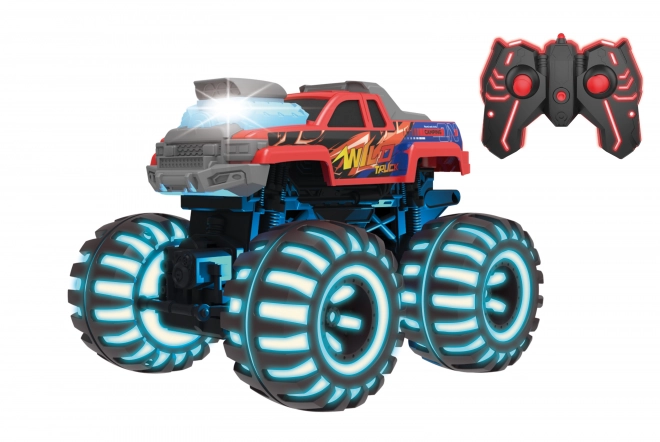 Auto Wild Truck RC z świecącymi kołami 26,5 cm