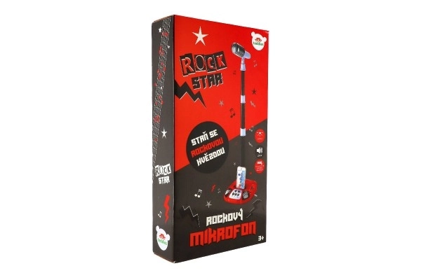 Mikrofon Karaoke ROCK STAR z efektami świetlnymi i dźwiękowymi