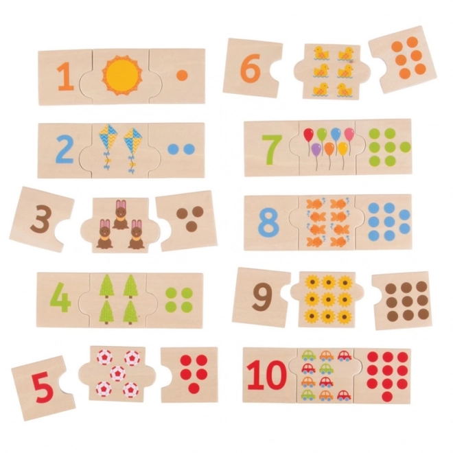 Bigjigs Toys Edukacyjne puzzle do liczenia