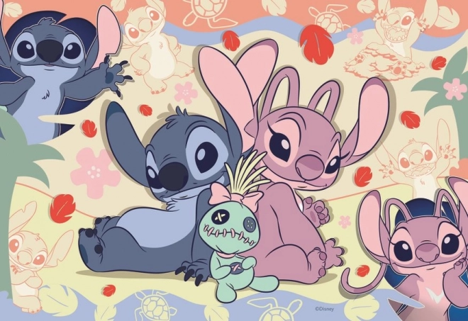 Puzzle Ravensburger Disney Stitch z Angelem 35 elementów