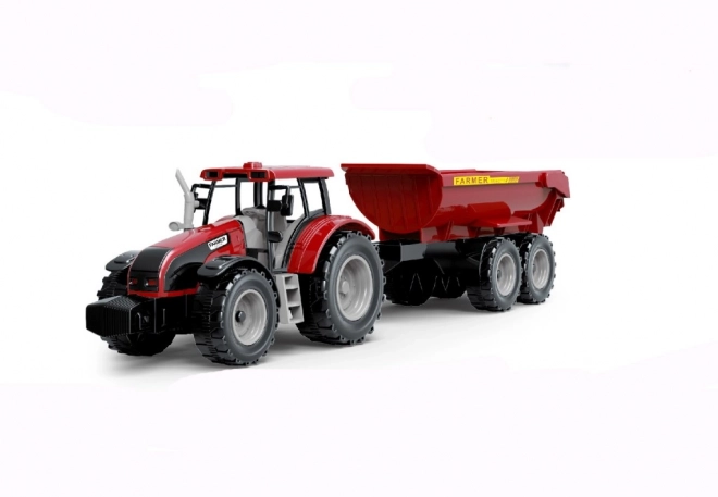 Traktor z przyczepą na napęd bezwładnościowy