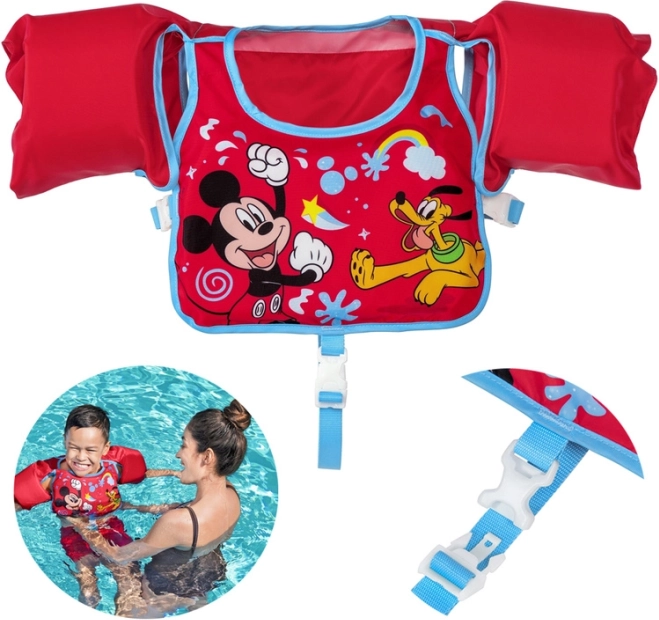 Dziecięca kamizelka do pływania z rękawkami Bestway Mickey Mouse i Pluto 3–6 lat