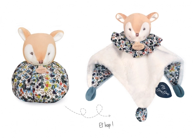 Doudou przytulanka jelonek 3w1