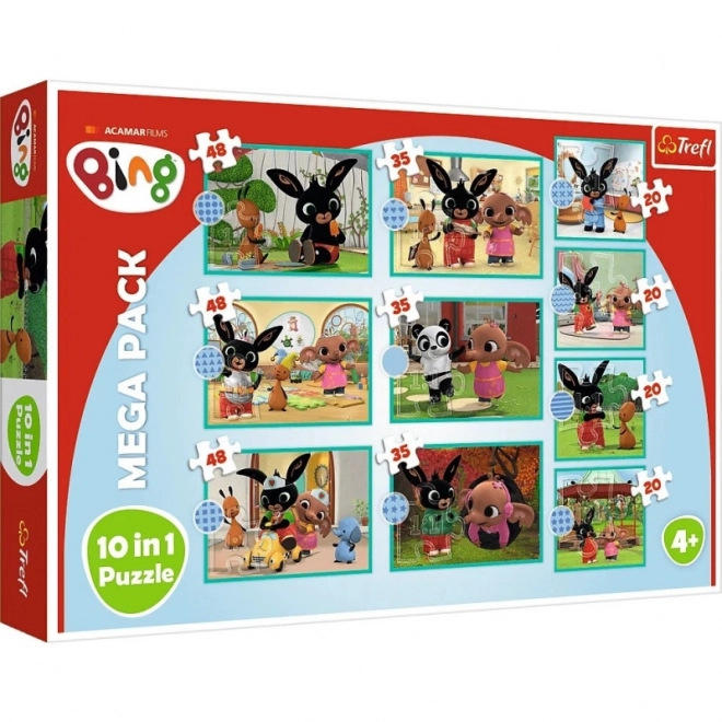 Mega Zestaw Puzzle Bing 10w1
