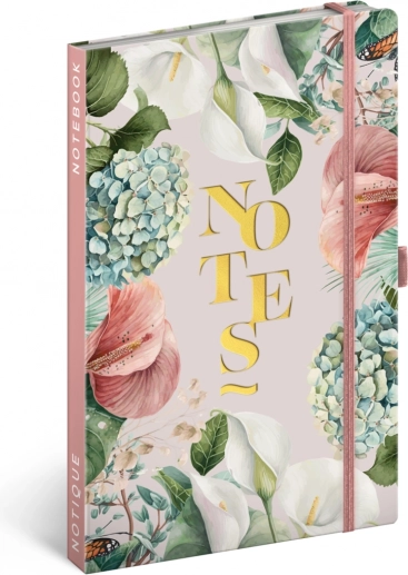 NOTIQUE notes w linie lilia 13 × 21 cm