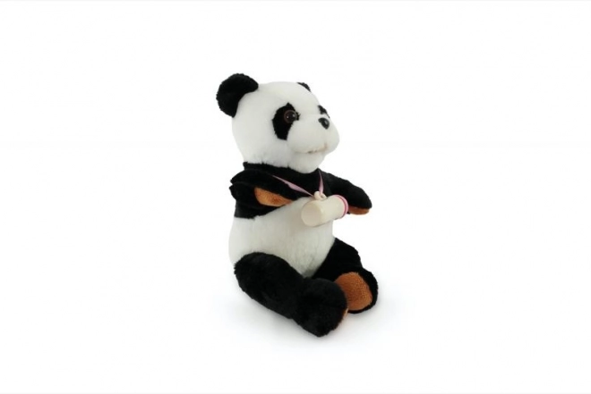 Interaktywna panda z butelką