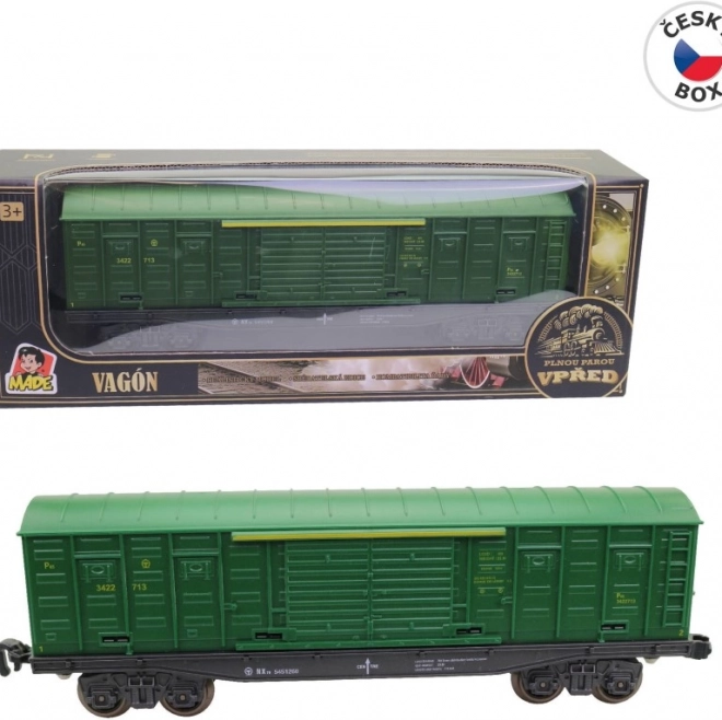 Wagon kryty zielony 25 cm