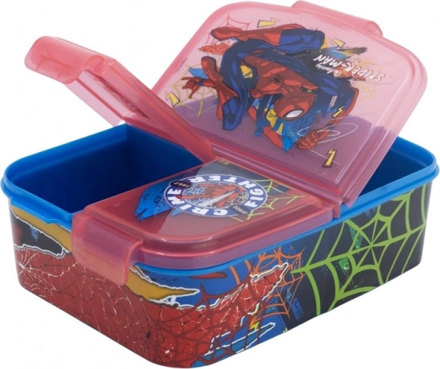 Multibox na drugie śniadanie STOR SPIDER-MAN z przegródkami