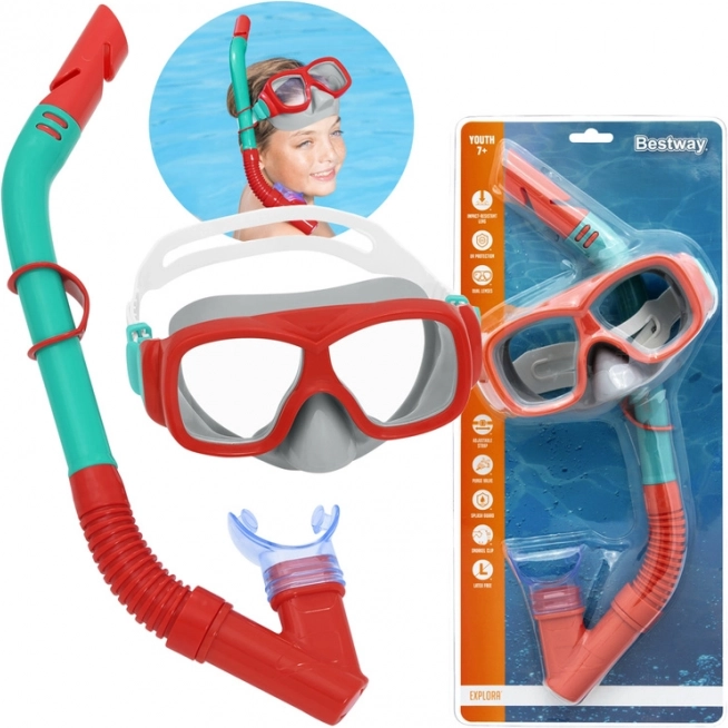 Bestway Hydro Swim dziecięcy zestaw do nurkowania 7+ – Czerwony