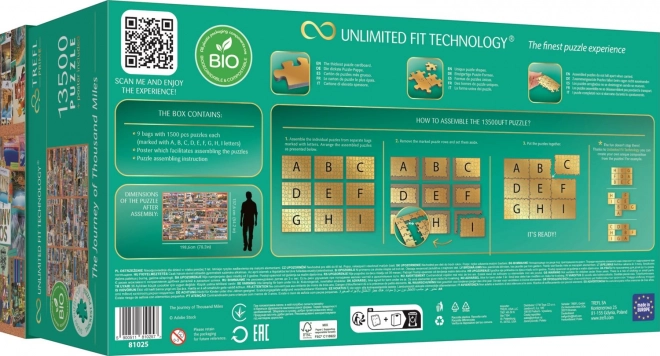 TREFL Puzzle UFT Podróż tysiąca mil 13500 elementów