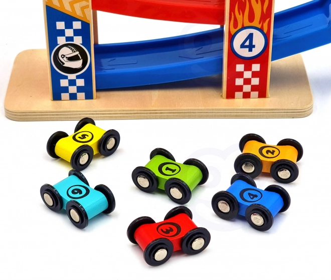 Tooky Toy Kolorowa zjeżdżalnia dla aut