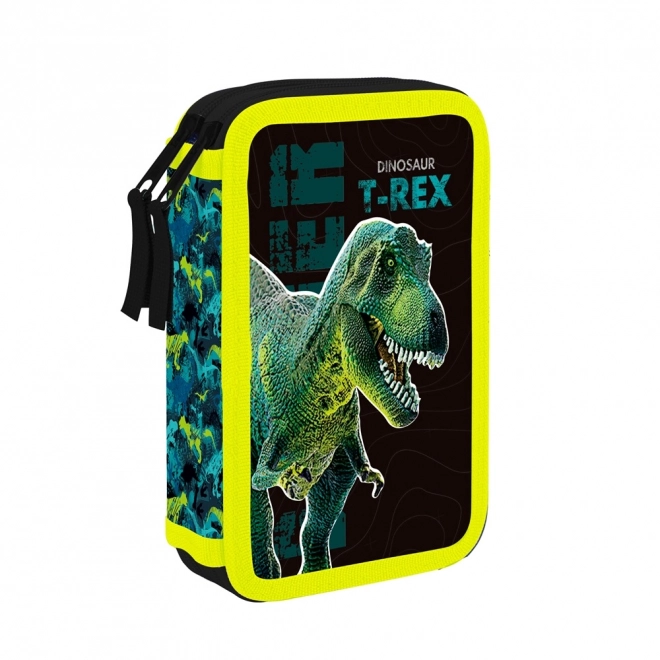 Piórnik 2 p. pusty Premium Dinozaur