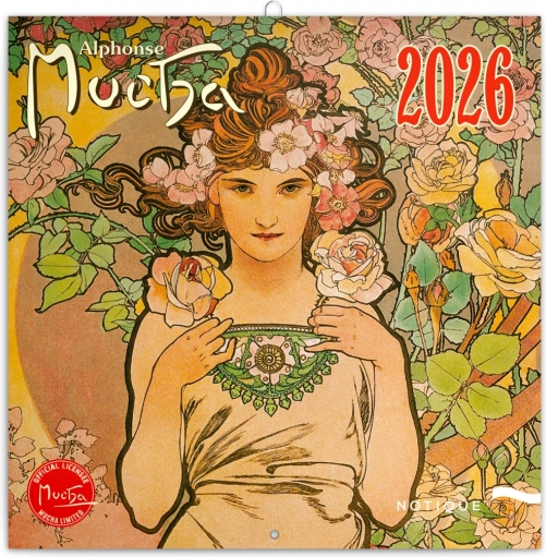 Kalendarz notatkowy Alfons Mucha 2026