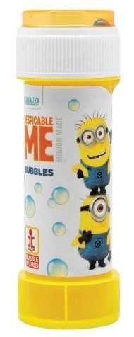 Bańki mydlane Minionki – kubeczek z roztworem i wieczko z labiryntem 60 ml
