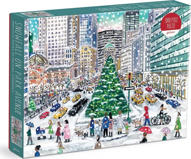 Puzzle Śnieżenie na Park Avenue Michaela Storringsa - 1000 elementów