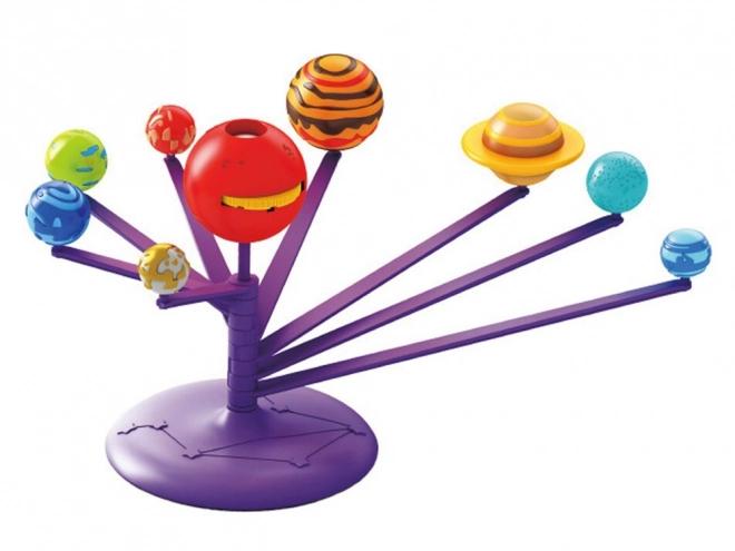 Zestaw edukacyjny ruchome planetarium do malowania