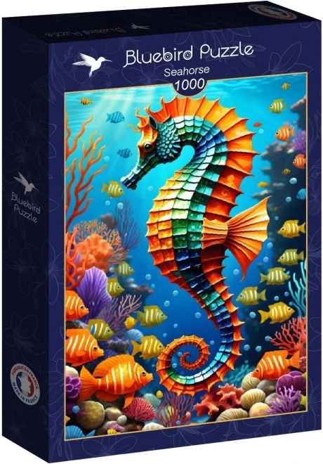 Puzzle Niebieski Ptak Konik Morski 1000 elementów