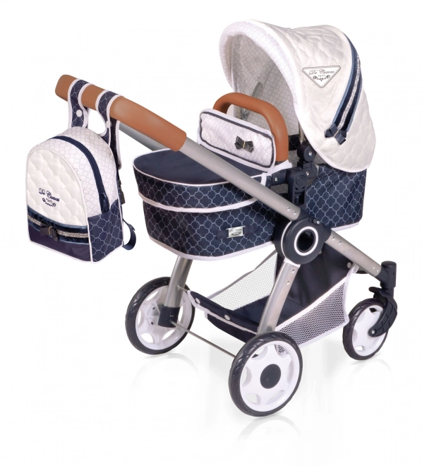 DeCuevas 80537 Składany wózek dla lalek 3 w 1 z plecakiem TOP Collection 2020 - 70 cm