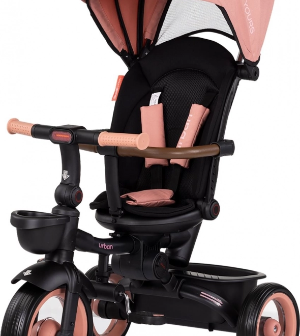 Trójkołowy rowerek 2w1 z daszkiem Urban Pink Marshmallow