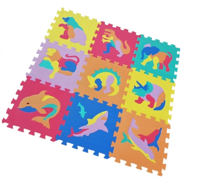 Piankowe puzzle zwierzęta 9 szt.