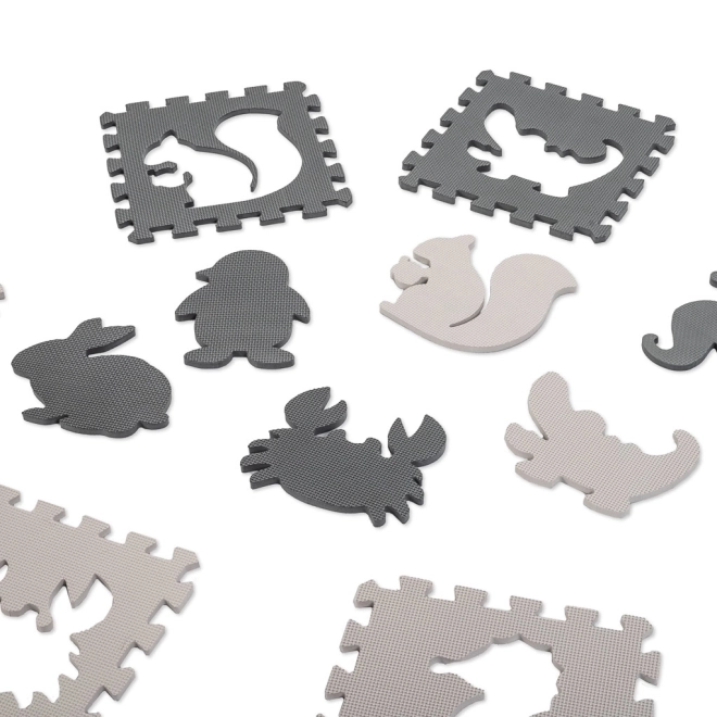 Kontrastowe piankowe puzzle ze zwierzętami - 9 sztuk