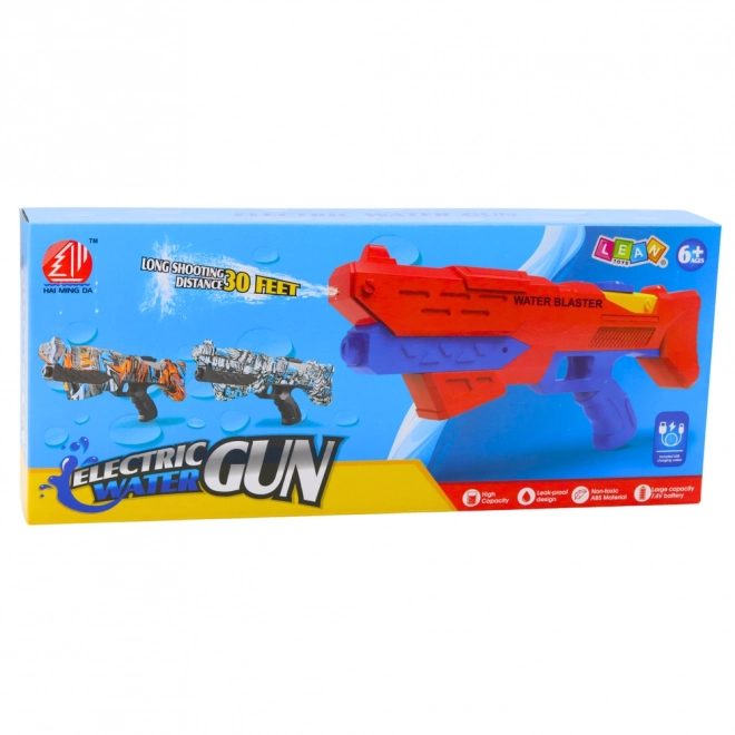 Elektryczny pistolet na wodę niebieski z zasięgiem 10 metrów