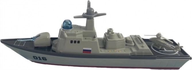 Krążownik bitewny ze światłem i dźwiękiem – metalowy model statku