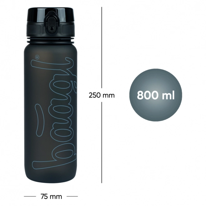 BAAGL Tritanowa butelka na picie Czarna, 800 ml