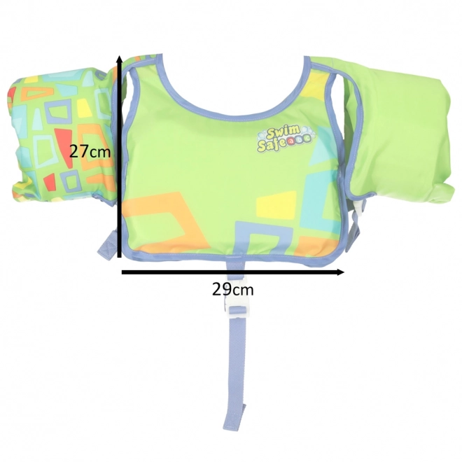 Dziecięca kamizelka do pływania Bestway dla wieku 3-6 lat, 19-30 kg, zielona