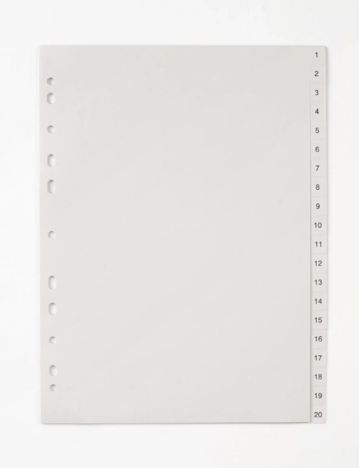 Separator A4 1-20 PP
