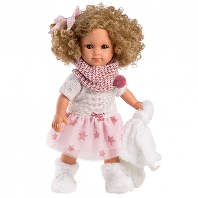 Llorens 53542 ELENA - realistyczna lalka z miękkim materiałowym ciałem - 35 cm