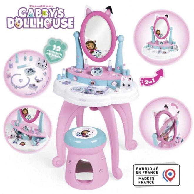 Gabby´s Domek Lalek 2w1 Toaletka z Krzesłem
