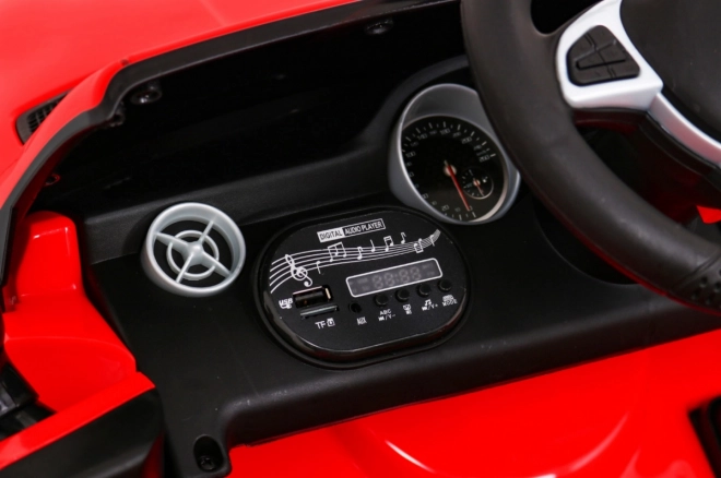 Mercedes Benz SLC300 Dziecięcy samochód na baterie Czerwony + dźwięki MP3 Światła + zdalne sterowanie + wolny start