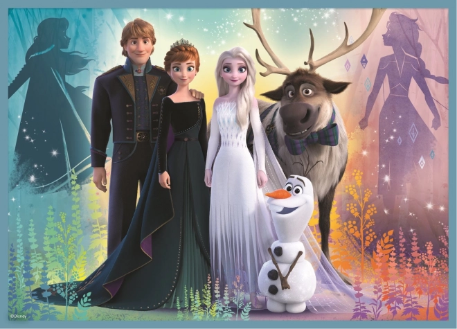 Frozen Puzzle 4w1 (12, 15, 20, 24 elementów) - Piękny świat