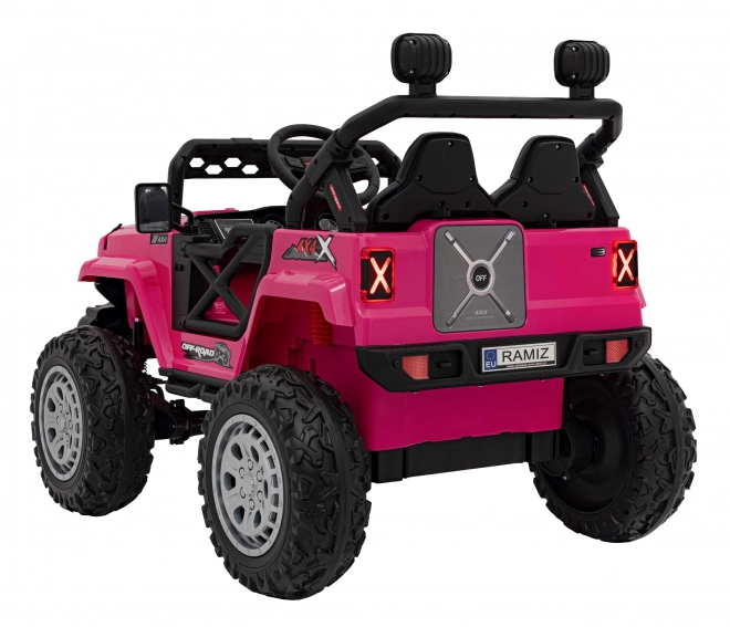 Off Road różowy dziecięcy samochód elektryczny