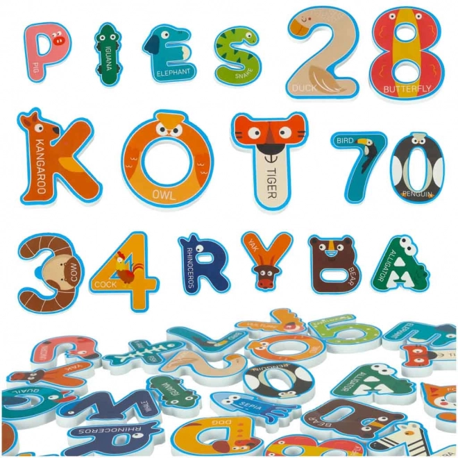 Piankowe litery i cyfry do wanny