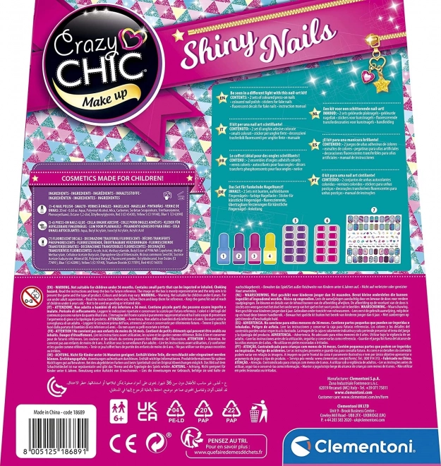 Zestaw do paznokci Crazy Chic Fluo