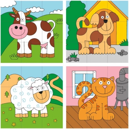 Kolorowa ilustracja zwierzątek