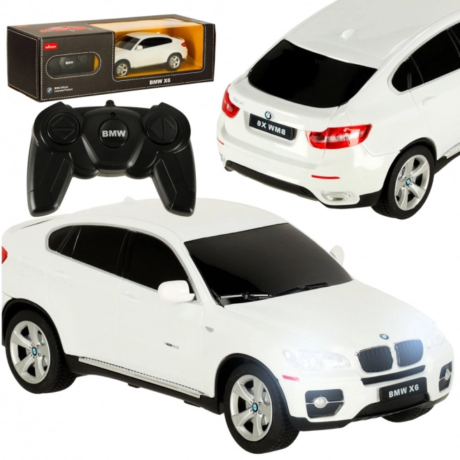 Zdalnie sterowane auto BMW X6 1:24 białe