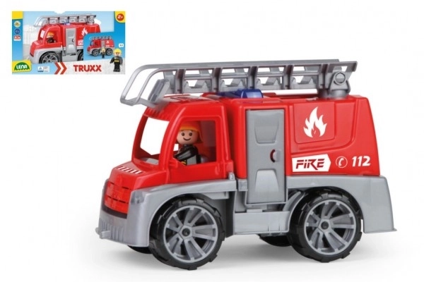 Auto Truxx strażak plastik 29cm z figurką w pudełku 39x22x16cm 24m+