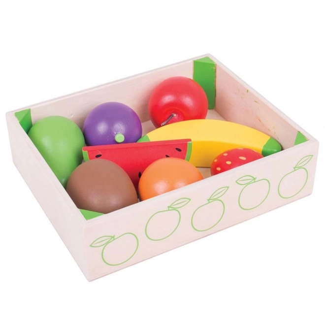 Skrzynka z owocami Drewniane zabawki Bigjigs Toys