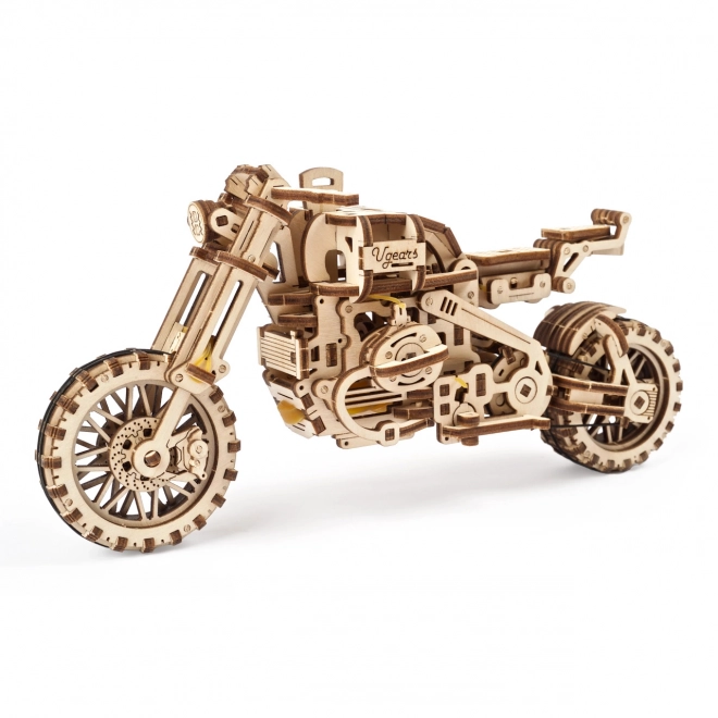 Ugears Puzzle 3D Motocykl z wózkiem 380 elementów