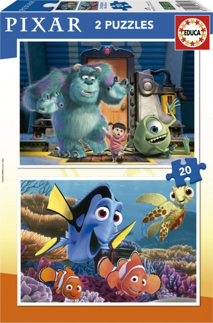 Dziecięce Puzzle Disney Pixar 2x20 Elementów