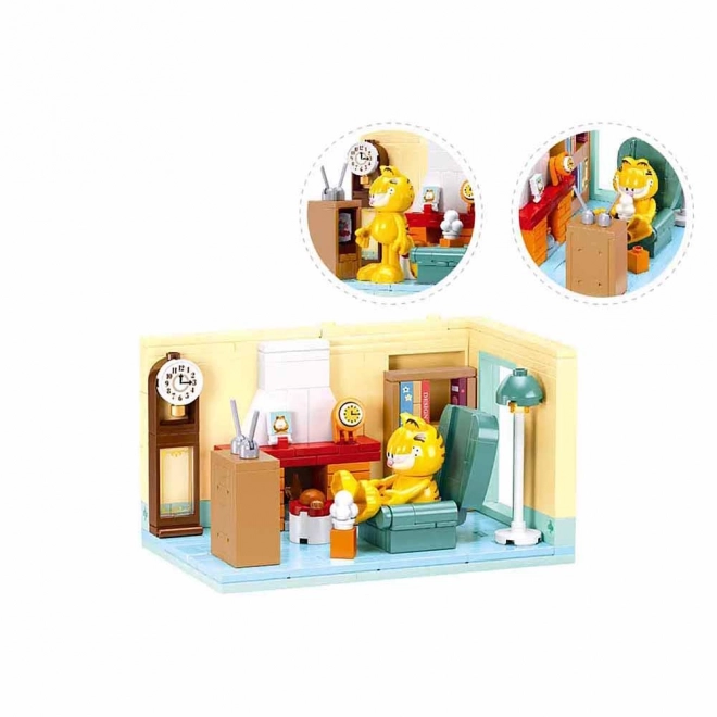 Sluban budowa Garfield w salonie